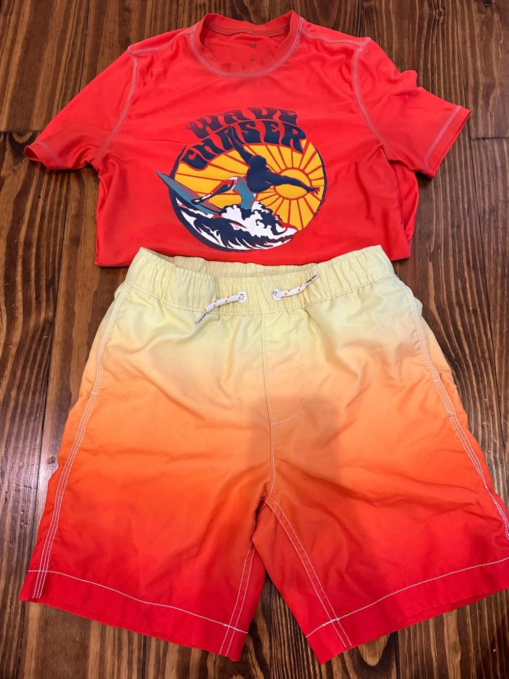 GAP Orange Ombre Swim Shorts